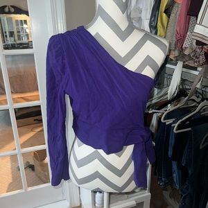 Free People One Shoulder Tie Top